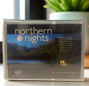 QVC Northern Nights Luxury Linens KING Sheet Set - Sage Green “Slate Blue” NEW - Picture 1 of 12