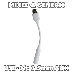 Mélange / Générique Usb-C À 3.5mm Aux Adaptateur Audio - Blanche - Photo 1 sur 3