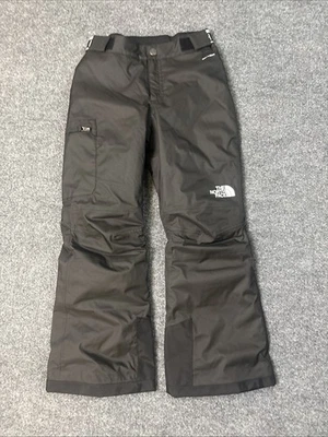 Pantalones de nieve North Face para niñas pequeños 7/8 negros esquí al aire libre Foto 1 de 4