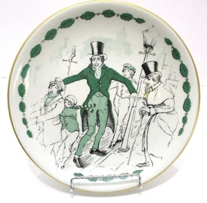 Shenango Charles Dickens A Christmas Carol Plate "Corn Hill Slide" 1962 - Picture 1 of 3