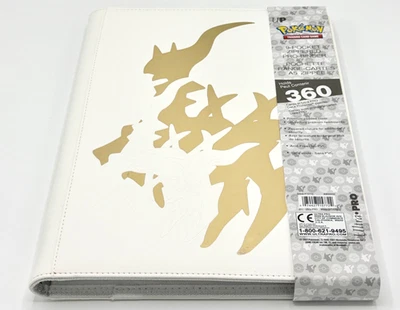 Ultra PRO Elite Series: Carpeta PRO Arceus 9 bolsillos con cremallera oro blanco Foto 1 de 4