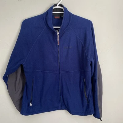 Marmot Men’s Navy Blue Polartec  Fleece Jacket Size XL Full Zip Hiking Call Out - Image 1 of 4
