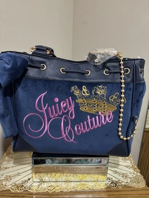 Juicy Couture Daydreamer Color Navy  Blue Tote Bag Viral NWT - Image 1 of 3