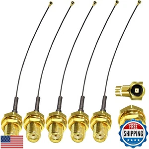 TUOLNK 5 pcs 6inch SMA Female to U.fl/IPX Extension Cable SMA Female Jack Bul - Afbeelding 1 van 5
