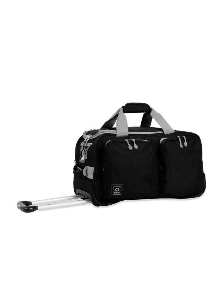 Bolso de Lona J World New York Duane con Ruedas Negro Viaje Llevar Nuevo con Etiquetas Foto 1 de 4