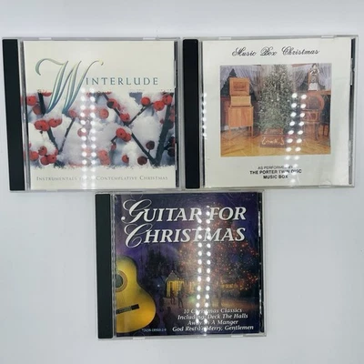 Instrumental Christmas CD Lot of 3 Winterlude Guitar Music Box Foto 1 de 4