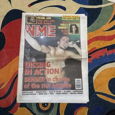 NME 23 October 1993  Senser, PJ Harvey, Tindersticks, Spiritualized, Pearl Jam - Image 1 of 4