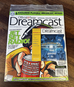 Sega Dreamcast Magazine Issue 6 July/August 2000 Jet Set Radio! In Shrink w/CD