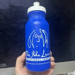JOHN LENNON BEATLES 2015 HUMAN PEACE SIGN CENTRAL PARK NYC WATER BOTTLE used - Picture 1 of 3