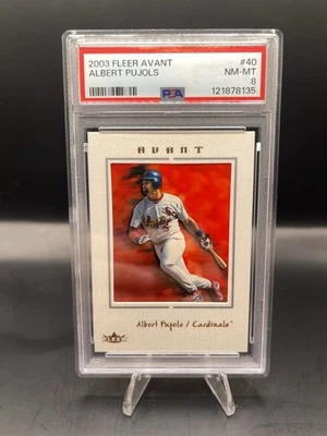 2004 Fleer Avant Albert Pujols #40 PSA 8 - Image 1 of 2