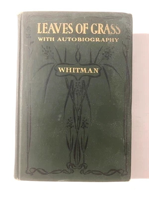 Листья травы с автобиографией Уолт Уитмен винтажный 1900 HC Дэвид Маккей - Изображение 1 из 4
