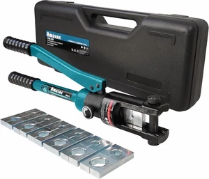 Industrial Hydraulic Cable Lug Crimper 16 Ton 9 AWG to 600 MCM Teal  - Bild 1 von 6