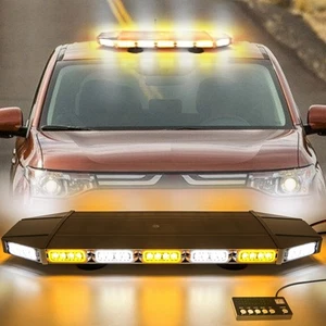 28inch Rooftop strobe light Emergency Warning Flashing Beacon Snow Plow Light - Picture 1 of 15