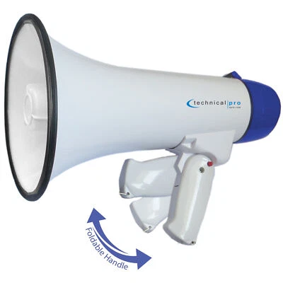 Megáfono Portátil TPro 20 W Ligero Rango 300 M Bullhorn con Correa y Sirena Foto 1 de 4