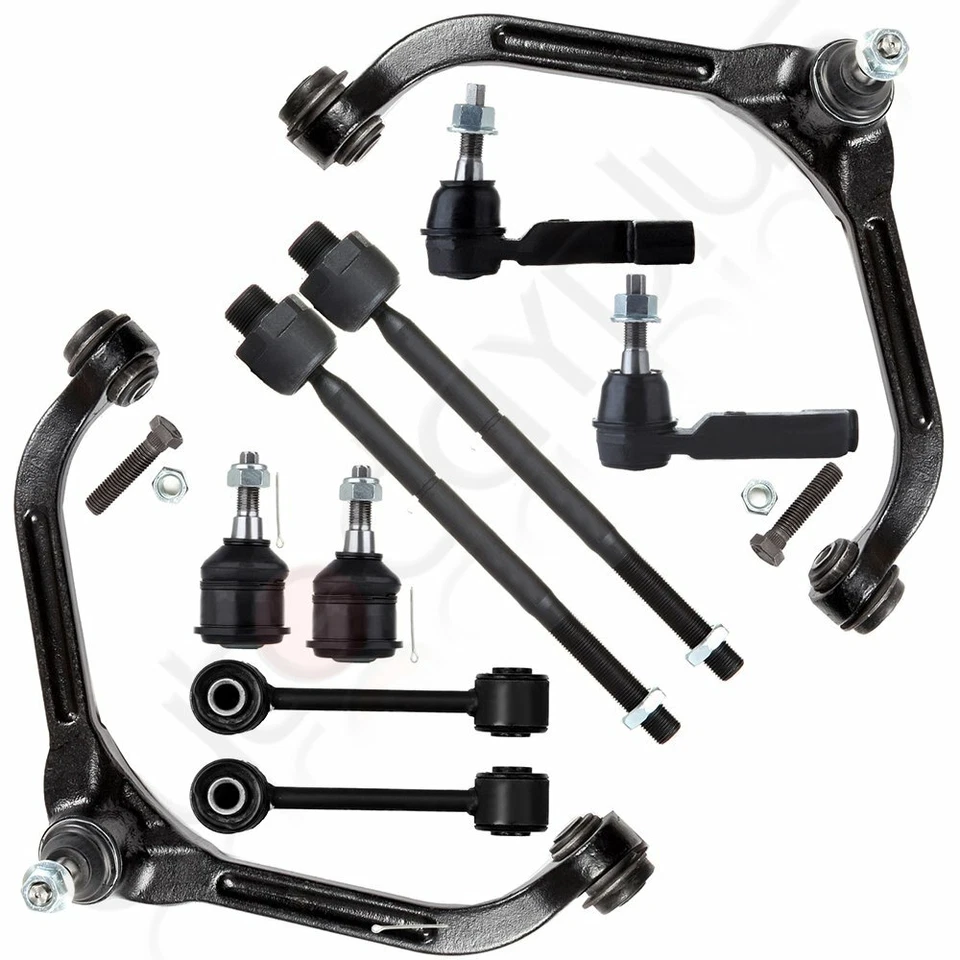 Kit de barra estabilizadora de rótula de brazo de control de suspensión de 10 piezas para Jeep Liberty 2002-2004 Foto 1 de 4