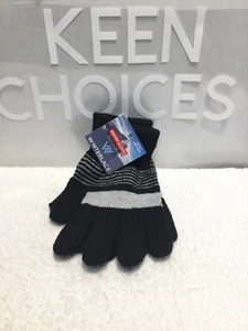 Winterlace Black/White Winter Gloves Adult One Size NEW-L👀K-FREE S+H - Picture 1 of 4