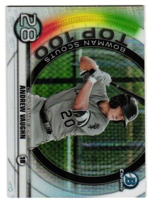 2020 Bowman # BTP-28 Andrew Vaughn Chicago White Sox - Image 1 of 2