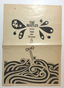 BEATLES - 1966 Billboard Magazine Ad - Beatles Wish You A Happy Over Christmas - Picture 1 of 2