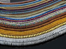Hematite Gemstone Rondelle Spacer Beads 16'' 2mm 3mm 4mm 6mm 8mm Smooth Faceted