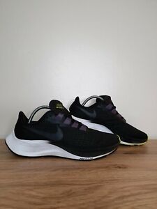 Nike Air Zoom Pegasus 37 Running Trainers Black Purple Size 5.5
