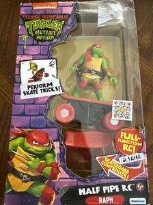 Teenage Mutant Ninja Turtles Mayhem RAPH Half Pipe RC Skateboard TMNT - Picture 1 of 3