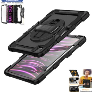 For iPad Pro 12.9 in 6th/5th/4th/3rd (2022-2018) Case Shockproof Kickstand Cover - Picture 1 of 12