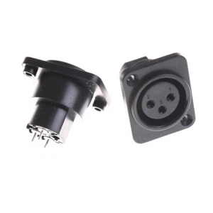 2pcs XLR Female Jack 3 Pin 3-Pole Panel Mount Chassis Socket Connector @SEA'hw - Zdjęcie 1 z 6