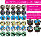 30 PENGUINS EDIBLE WAFER & ICING CUPCAKES TOPPERS DECOR B'DAY PARTY ANIMAL SEA