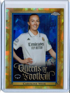 CAROLINE WEIR 2022-23 Topps Chrome Sapphire Women's UEFA CL QUEENS OF FOOTBALL