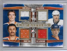 13-14 ITG IN THE GAME-USED CUP BATTLES JERSEY MESSIER FUHR POTVIN LaFONTAINE /10