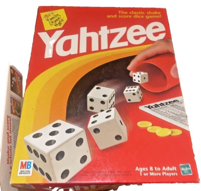 Yahtzee Original Family Board Dice Game Hasbro 1996 Milton Bradley Slightly Used - Image 1 of 4