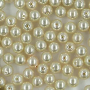 351005**100 perles rondes nacrées 5mm *** Qualité superbe! Fabrication japonaise - Picture 1 of 2