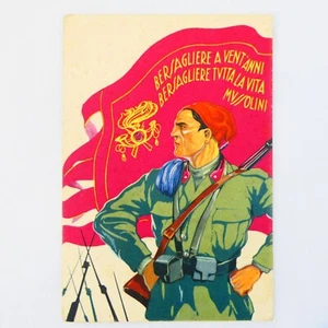 Postal En Color Militar BERSAGLIERI A VEINTE AÑOS, BERSAGLIERI TODA LA VIDA - Imagen 1 de 2