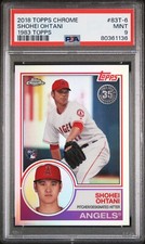 2018 Topps Chrome Shohei Ohtani Rookie 1983 35th Refractor PSA 9 RC #83T-6