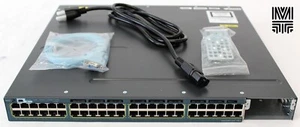Cisco WS-C3560X-48P-S Catalyst Switch 3560X-48P 48 GE PoE+ 1x C3KX-PWR-715WAC - Picture 1 of 3