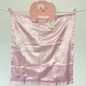 Gund Pink Spunky Cucciolo Cane Coperta Baby Lovey Raso Strisce 58973 Nuovo con etichette 27 x 30 - Foto 1 di 6
