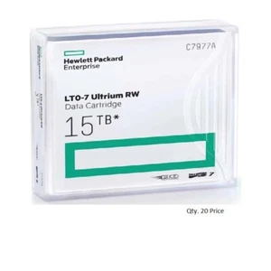 HP C7977A LTO-7 Ultrium7 Cartuccia Nastro di Backup (6.0TB/15TB) NUOVA Confezione da 20 - Foto 1 di 5