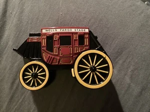 Wells Fargo & Union Trust San Francisco Metal Stagecoach Bank W/Key Vintage 1998 - Picture 1 of 4