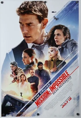 Mission Impossible Dead Reckoning original DS movie poster 27x40 D/S MINT Final