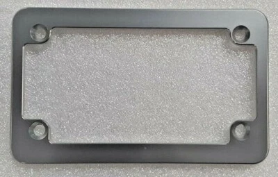 MOTOCICLETA, marco de matrícula HMC Billet, línea delgada, anodizado transparente Foto 1 de 2