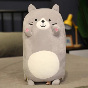 Juguetes de peluche Fat Belly Cat relleno suave largo animal almohada cojín regalo de cumpleaños - Imagen 1 de 11