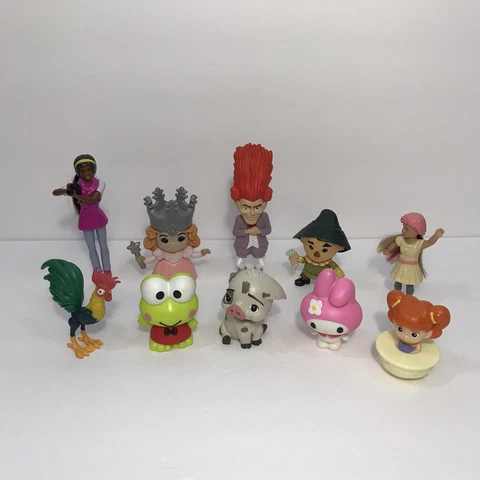 Mixed Lot of 10 Fast Food Kids Meal Figure Toys Barbie Sanrio American Girl Etc Cover