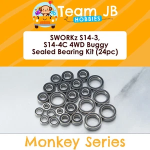 SWORKz S14-3, S14-4C 4WD Buggy - 24 Pcs Rubber Sealed Bearings Kit - Picture 1 of 2