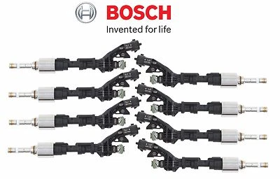 Комплект из 8 оригинальных топливных форсунок Bosch GDI для Land Rover LR4 Jaguar XF V8 5,0 л - Изображение 1 из 4