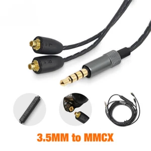 3.5mm to MMCX Cable central control HiFi Sound For Shure SE215/425/535/846 UE900 - Picture 1 of 9