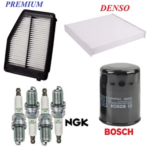 Tune Up Kit Air Cabin Oil Filters Spark Plugs For HONDA CIVIC L4 1.8L 2012-2015 - Picture 1 of 1
