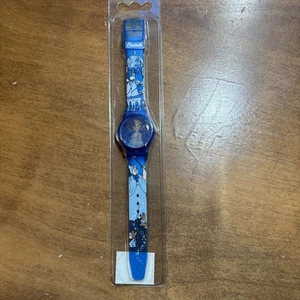 Vintage Disney Cinderella Hologramm Digital Blau Kunststoff Uhr - Bild 1 von 3