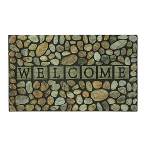 Sports Licensing Solutions 58781 Rubber Pebble Welcome Floor Mat 30 L x 18 W in. - Picture 1 of 2