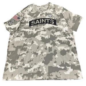 NWT Nike New Orleans Saints Salute To Service Arctic Camo SS Shirt Sz Men's XXL - Picture 1 of 8