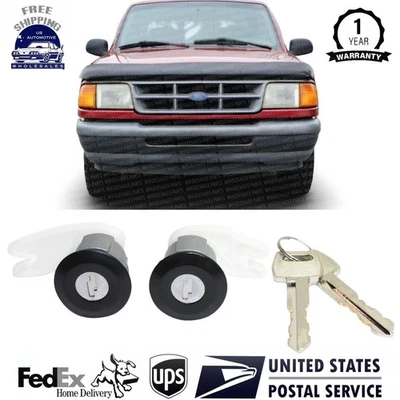 Juego de 2 cilindros y llaves de cerradura de puerta para camioneta Ford Mercury Mazda SUV Foto 1 de 4